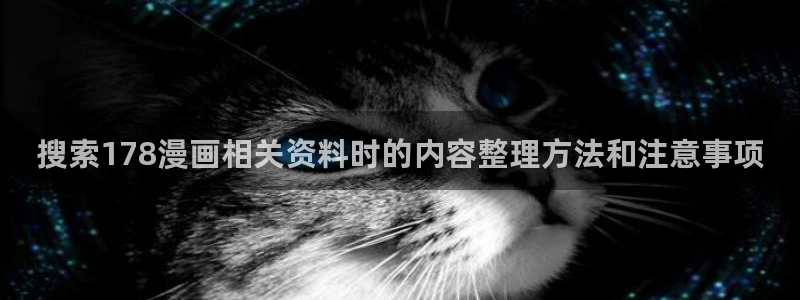 漫蛙漫画网页版导航:搜索178漫画相关资料时的内容整理方法和注意事项